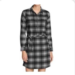 Eddie Bauer gray flannel shirt dress, size 2